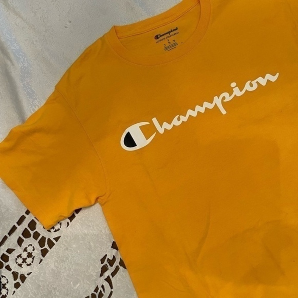 Champions Yellow Logo T-Shirt - Picture 5 of 10